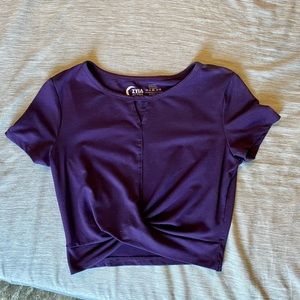Zyia Purple Crop Top